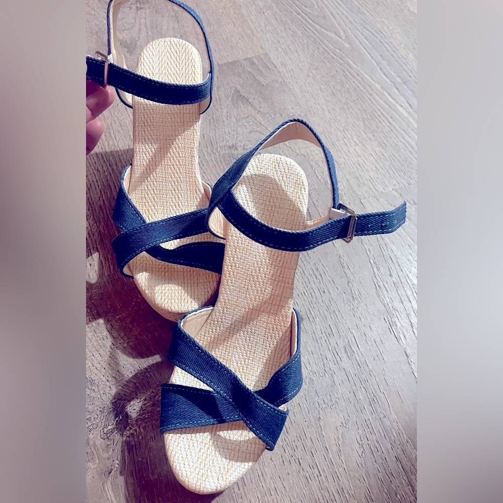 New Blue/Straw Wedges